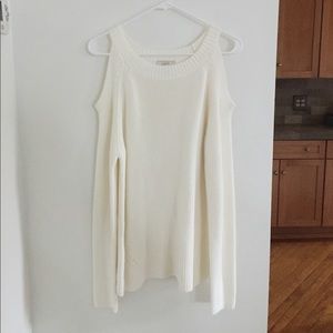 LOFT cold shoulder sweater